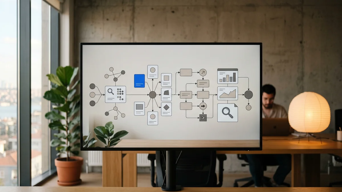 Four-step ecommerce marketing strategy process from discovery audit to channel mix to execution to measurement