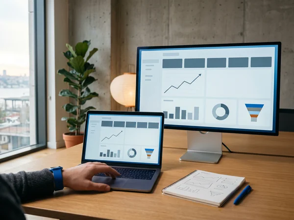 Analytics dashboard showing Meta ads ROAS plateauing after early growth