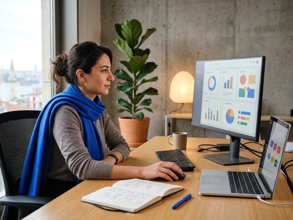 Prioritized SEO audit deliverables checklist with critical and high-severity tags on a laptop