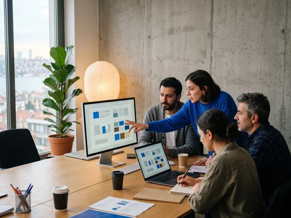 Conceptual comparison of an SEO consultant advising a team versus a full agency executing work