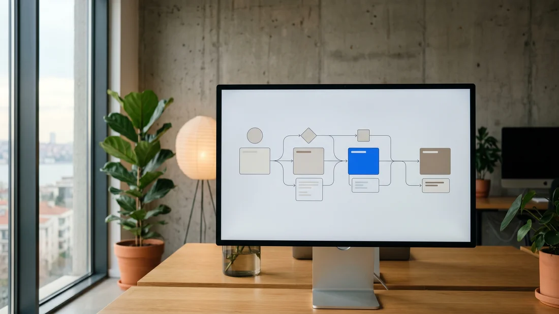 Four-stage Shopify development pipeline from discovery to deployment
