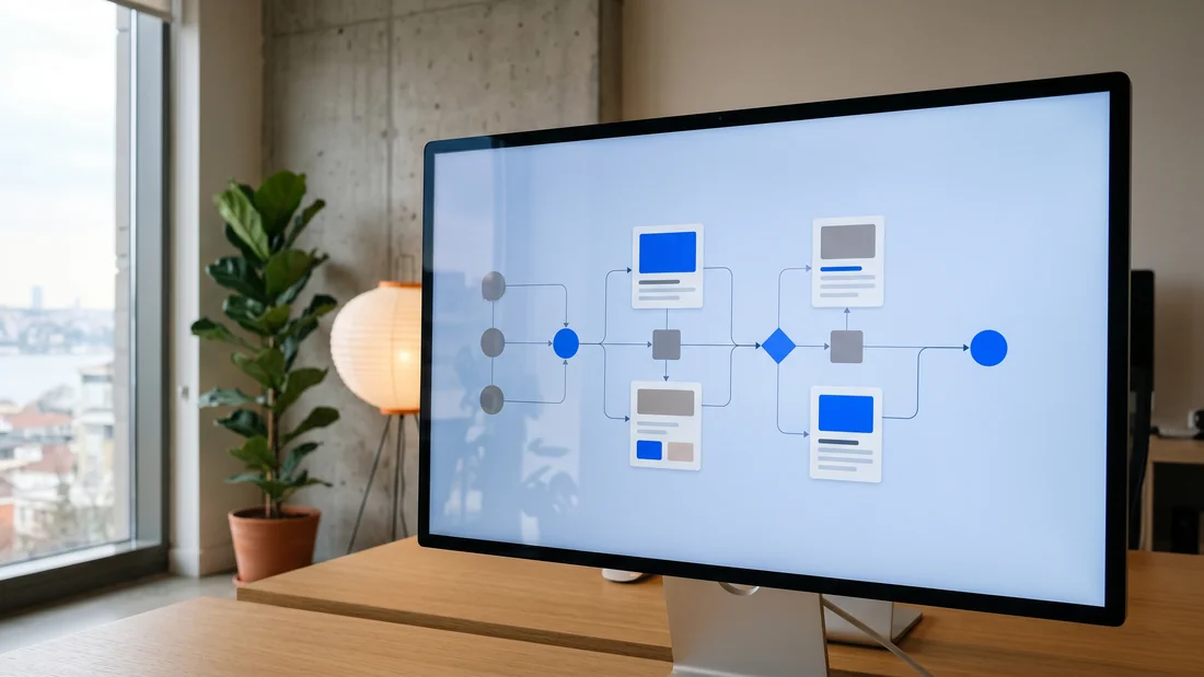 Four step WordPress web design process from discovery to launch